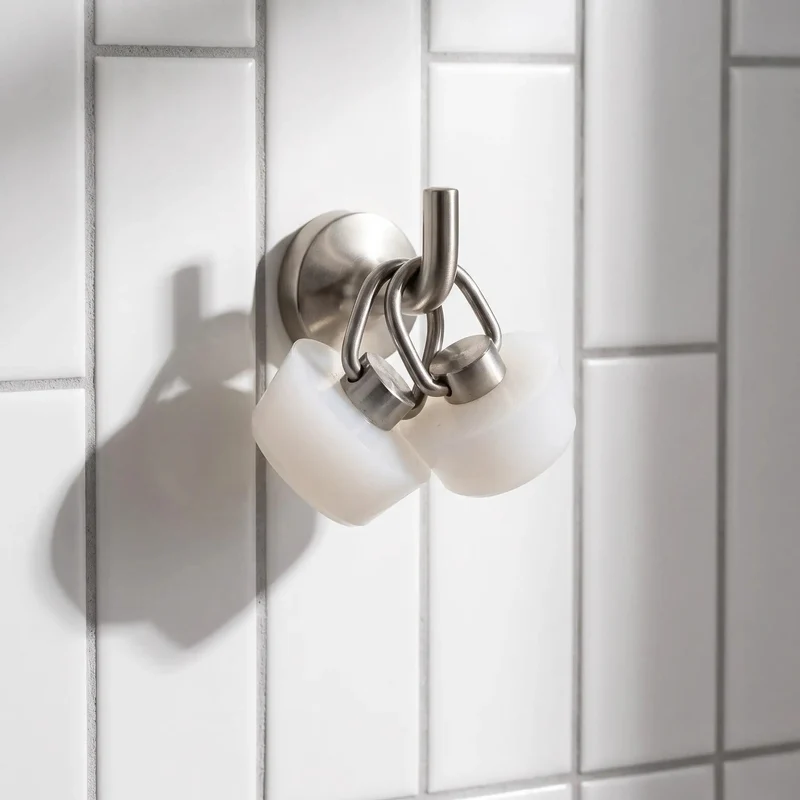 Built Tough White Silicone Drain Stopper With Stainless Steel Hang Loop, Zero Drip Leakproof Bath Tub And Sink Plug, Smooth Operator Quick Release Handle For Home Plumbing Needs