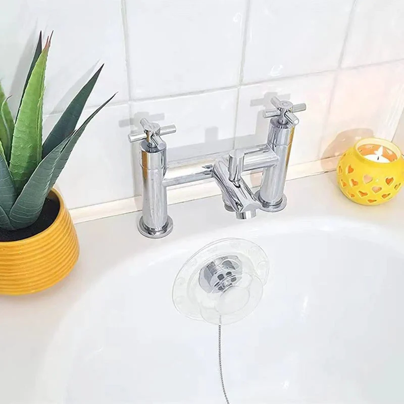 Clear Bathtub Drain Stopper Creates Airtight Overflow Seal For Modern Baths Super Slick Low Profile Design Hassle Free No Sweat Setup Universal Fit Regulates Water Levels Effortlessly