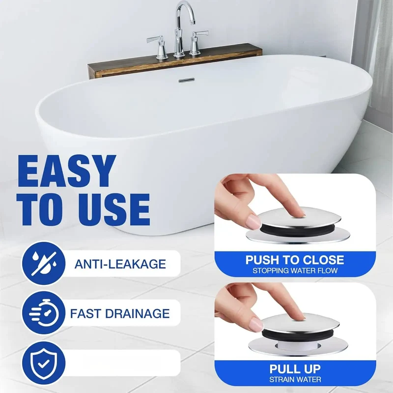 Rugged Metal Bathtub Drain Plug Compatible With K-7272 K-7271 K-7259 K-7265 1068204 Featuring A No Sweat Screw In Design That Seals Tight For Long Lasting Bathroom Performance And Easy Replacement You Can Depend On Day After Day