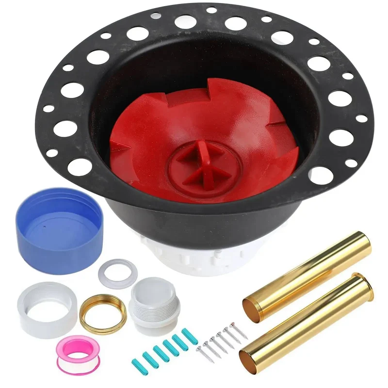 Pro Grade Freestanding Tub Drain Kit With Brass ABS Backflow Stopper Plumbers Pick For Tile Or Wood Install Includes Seal Cap To Guarantee Leak Free Flow Rock Solid Build For Instant Upgrade On Your Bathroom Reno Game Changer For Stress Free Plumbing Work