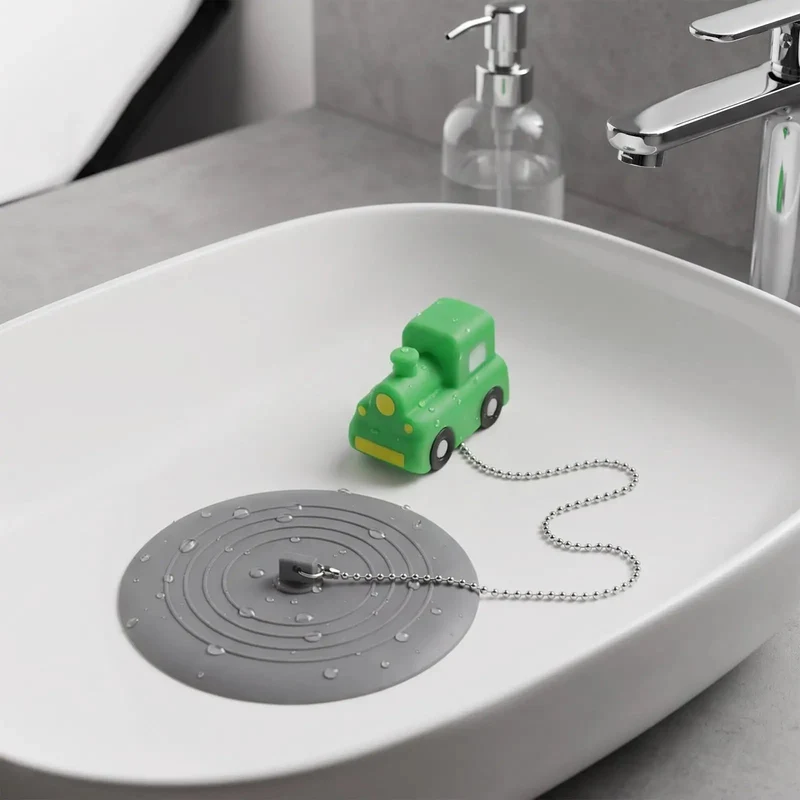 Thick Silicone Bathtub Drain Stopper Plug Hair Catcher Filter For Clogs Heat Safe Shape Stable No Drama Bathroom Essential Slick Daily Use Solid Grip Design Kid Approved