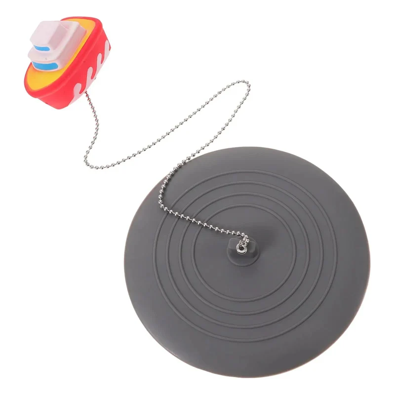 Hella Tough Silicone Bathtub Drain Stopper And Hair Catcher Guard For Bathroom Sink Shower Tub Grease Blocker Plug With Heat Resistant Build And Rad Cartoon Design