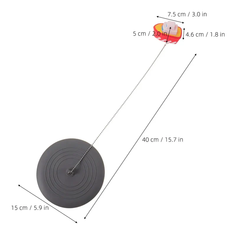 Hella Tough Silicone Bathtub Drain Stopper And Hair Catcher Guard For Bathroom Sink Shower Tub Grease Blocker Plug With Heat Resistant Build And Rad Cartoon Design
