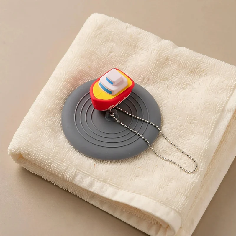 Hella Tough Silicone Bathtub Drain Stopper And Hair Catcher Guard For Bathroom Sink Shower Tub Grease Blocker Plug With Heat Resistant Build And Rad Cartoon Design