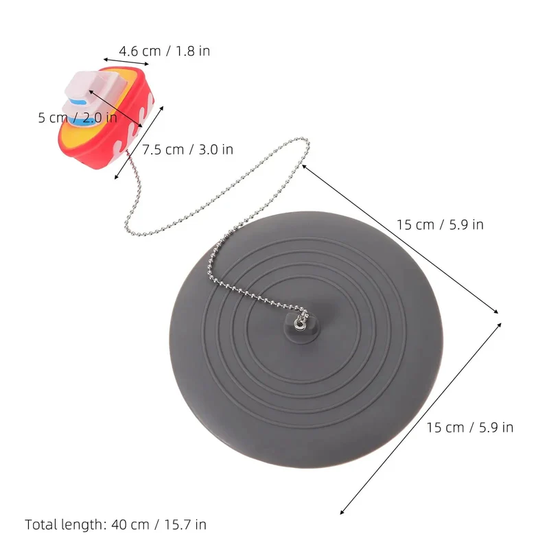 Hella Tough Silicone Bathtub Drain Stopper And Hair Catcher Guard For Bathroom Sink Shower Tub Grease Blocker Plug With Heat Resistant Build And Rad Cartoon Design