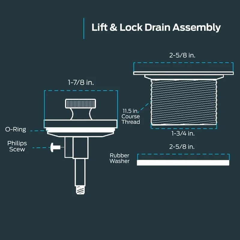 Real Deal Bathtub Drain Plug Matte Black With Supplied Screws Heavy Duty Zinc Crafted For Smooth Operation Easy Hookup Looks Sharp On Tub Surface Built Tough For Daily Grind Reliable Performance Guaranteed