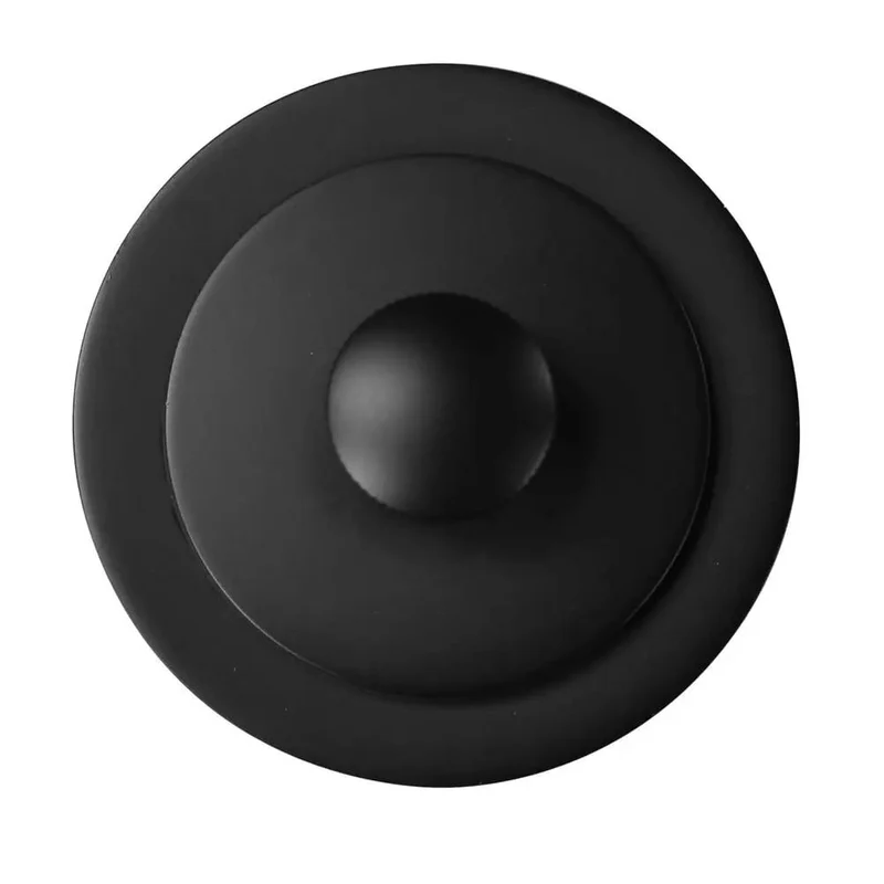 Real Deal Bathtub Drain Plug Matte Black With Supplied Screws Heavy Duty Zinc Crafted For Smooth Operation Easy Hookup Looks Sharp On Tub Surface Built Tough For Daily Grind Reliable Performance Guaranteed