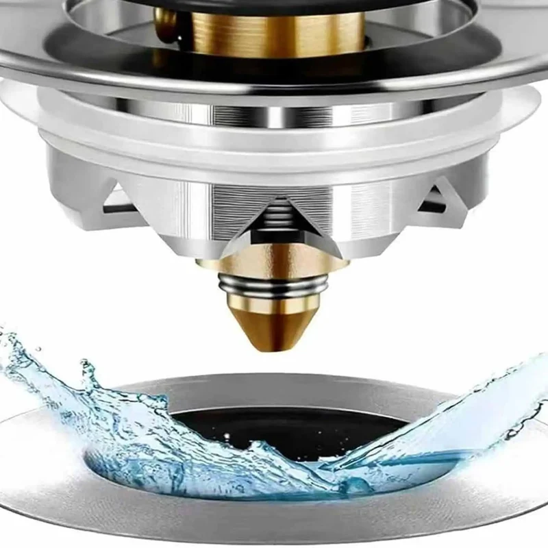 Universal Pop Up Bathtub Drain Stopper With Built In Hair Catcher Easy Push Pull Tub Plug For Bathroom Clog Prevention Straight Up Works Like A Charm Every Time No Fuss Installation Saves Real Cash On Plumbers Solid Build Quality You Can Trust