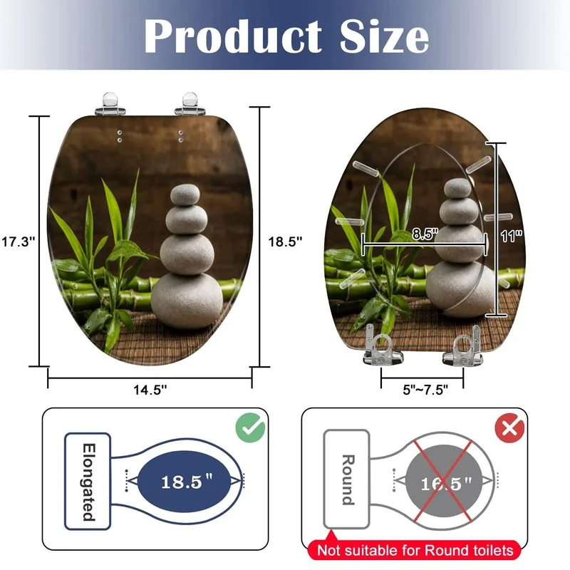 Top Tier Elongated Toilet Seat Featuring A Hella Smooth Soft Close Hinge System Built From Super Tough Resin To End Loud Slamming Sounds And Deliver Reliable Daily Use For Any Standard Bathroom Setup