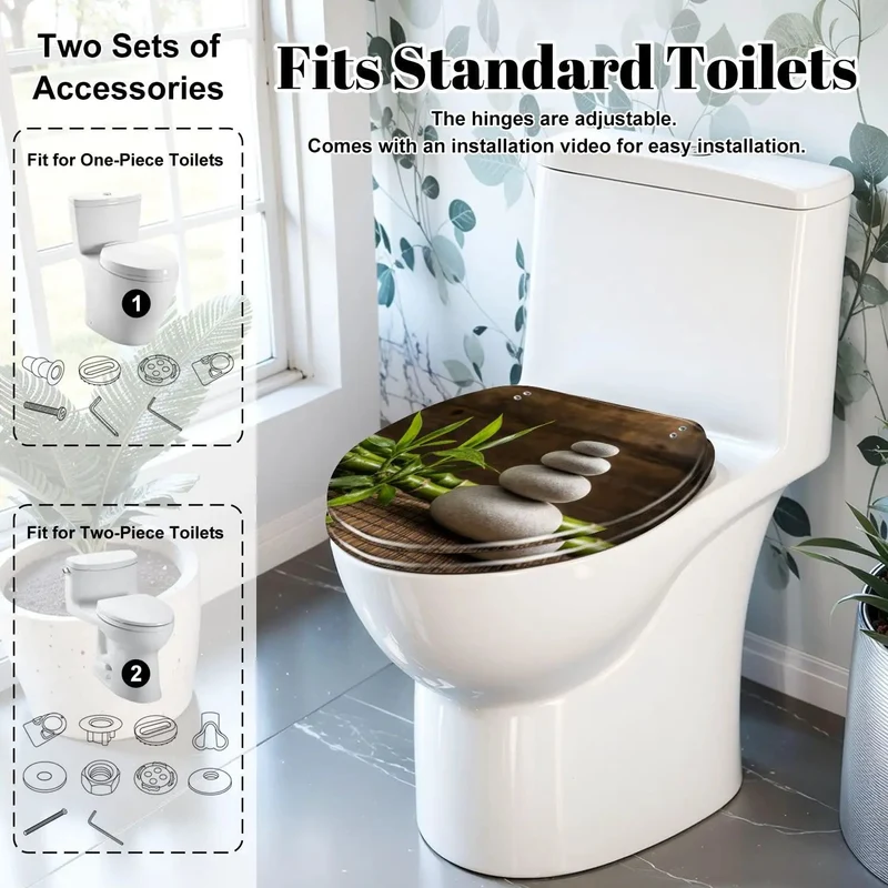 Top Tier Elongated Toilet Seat Featuring A Hella Smooth Soft Close Hinge System Built From Super Tough Resin To End Loud Slamming Sounds And Deliver Reliable Daily Use For Any Standard Bathroom Setup