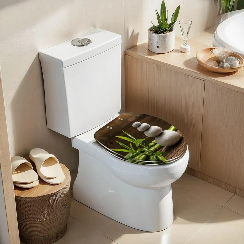 Top Tier Elongated Toilet Seat Featuring A Hella Smooth Soft Close Hinge System Built From Super Tough Resin To End Loud Slamming Sounds And Deliver Reliable Daily Use For Any Standard Bathroom Setup