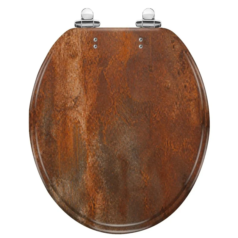 Round Resin Toilet Seat With Soft Close Slow Closing Lid Built Tough For Daily Bathroom Life Smooth Quiet Shutdown Hassle Free Mount Rust Resistant Quality Replacement Fixture For Any Home