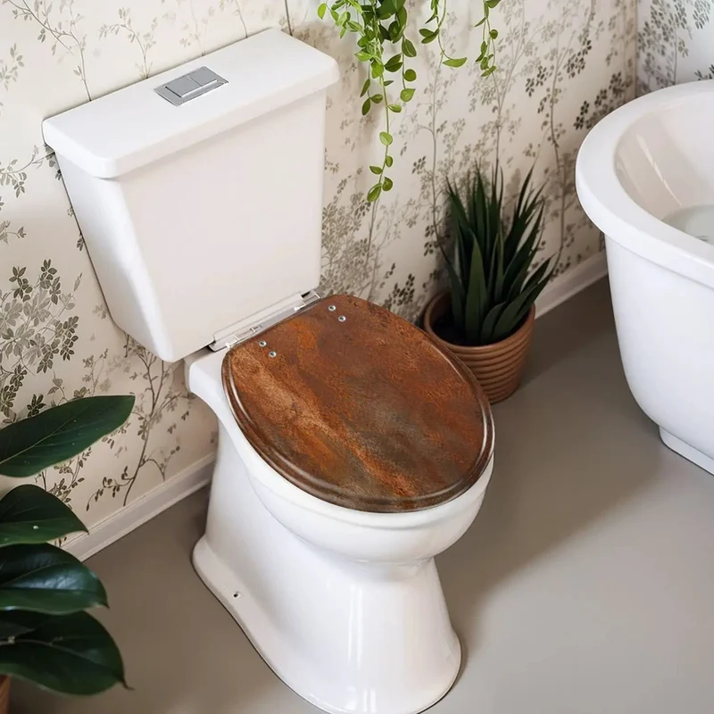 Round Resin Toilet Seat With Soft Close Slow Closing Lid Built Tough For Daily Bathroom Life Smooth Quiet Shutdown Hassle Free Mount Rust Resistant Quality Replacement Fixture For Any Home