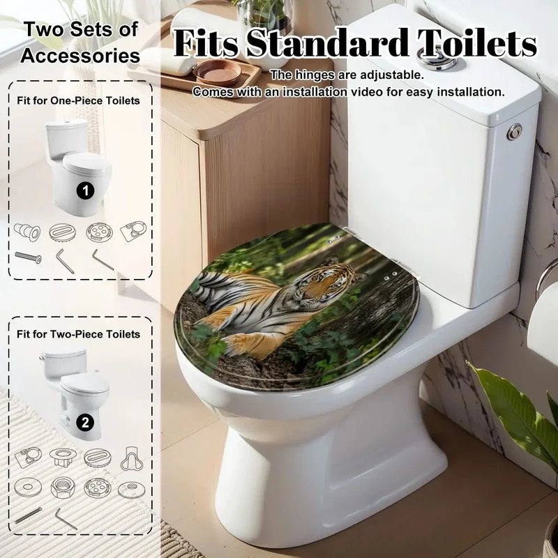 Hardcore Round Toilet Seat Built From Tough As Nails Resin And Equipped With Silky Smooth Soft Close Hinges Designed For Zero Slamming Noise During Everyday Bathroom Upgrades