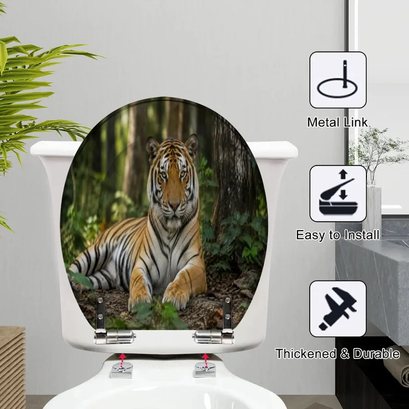 Hardcore Round Toilet Seat Built From Tough As Nails Resin And Equipped With Silky Smooth Soft Close Hinges Designed For Zero Slamming Noise During Everyday Bathroom Upgrades