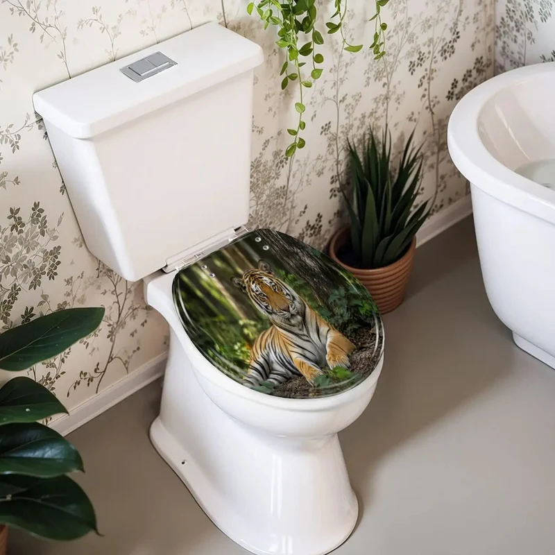 Hardcore Round Toilet Seat Built From Tough As Nails Resin And Equipped With Silky Smooth Soft Close Hinges Designed For Zero Slamming Noise During Everyday Bathroom Upgrades