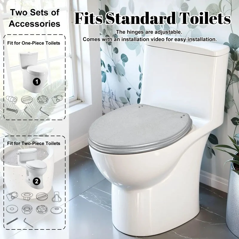 Top Shelf Elongated Toilet Seat Showcasing Cool Vintage Retro Backgrounds Art Built From Tough Resin For Solid Daily Performance Paired With Reliable Soft Close Lids To Avoid Noisy Slams And Add Sick Style To Your Bathroom Upgrade Project Right Now