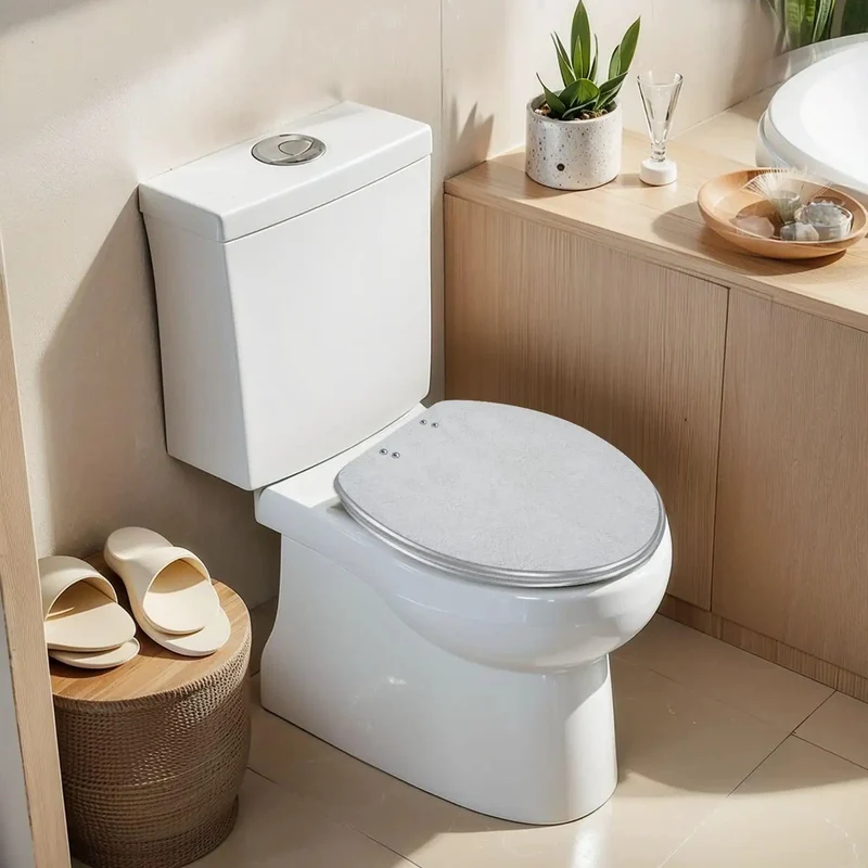 Top Shelf Elongated Toilet Seat Showcasing Cool Vintage Retro Backgrounds Art Built From Tough Resin For Solid Daily Performance Paired With Reliable Soft Close Lids To Avoid Noisy Slams And Add Sick Style To Your Bathroom Upgrade Project Right Now