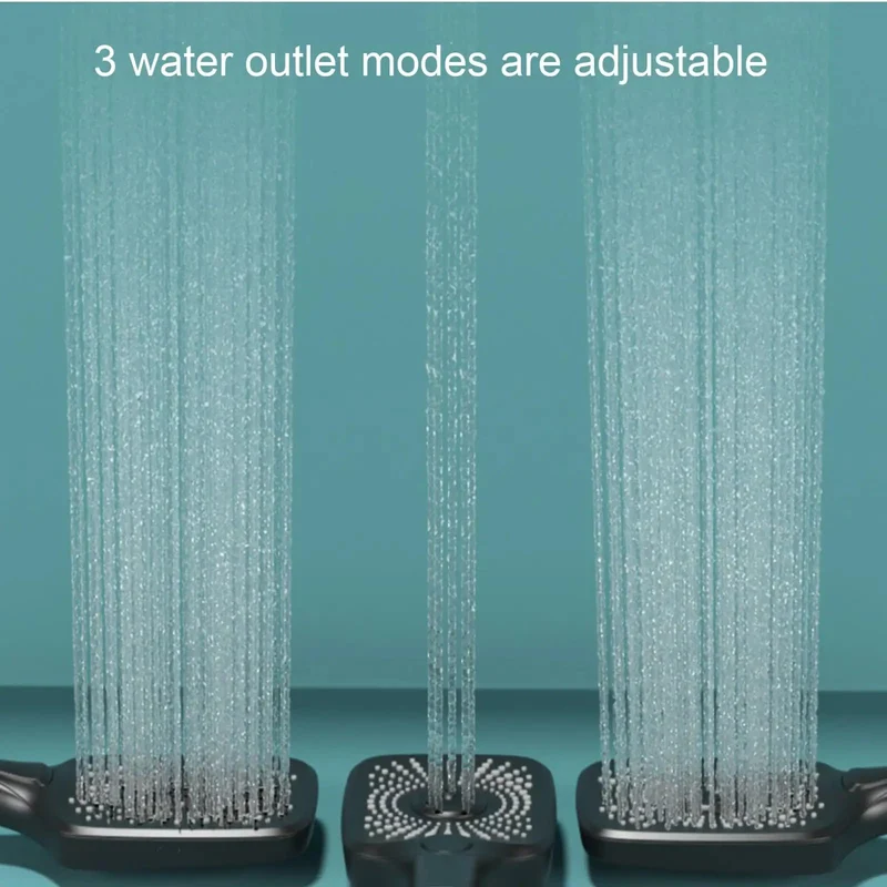 Slick Matte Black Wall Mounted Exposed Shower System Delivering Kickass High Pressure Rain Shower Head And Detachable Handheld Spray Four Function Solid Brass Tub Faucet Set