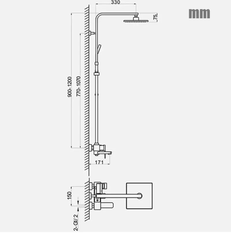 Top Notch Golden Brass Shower System With An 8 Inch Rain Head And Single Lever Control Designed For Smooth Operation And Zero Drip Includes Heavy Duty Bidet Sprayer Hand Shower And Tub Filler For A Total Bath Game Changer