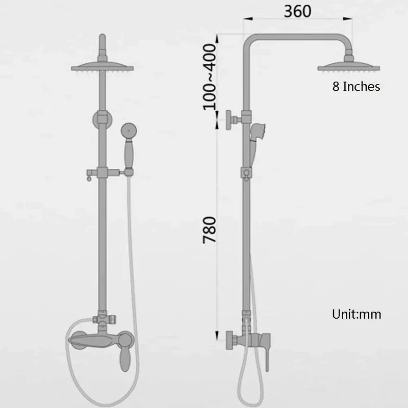 Premium Black Shower System With Slick Single Handle Faucet And Kickin Round Rain Head Paired With Versatile Handheld Wand Featuring Drip Free Ceramic Valve For Deep Pressure Massage Vibes In The Bathroom