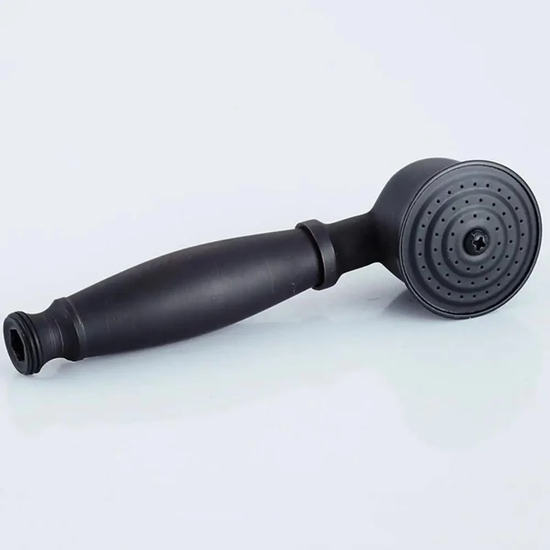 Premium Black Shower System With Slick Single Handle Faucet And Kickin Round Rain Head Paired With Versatile Handheld Wand Featuring Drip Free Ceramic Valve For Deep Pressure Massage Vibes In The Bathroom