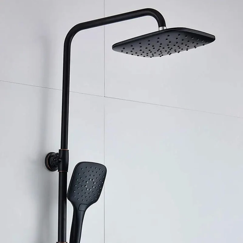 Slick Wall Mounted Shower System With Premium Chrome Finish Single Handle Faucet Bathtub Spout Rain Shower Head Handheld Sprayer Water Saving Bubbler Smooth Hot Cold Control For A Pro Level Massage Experience In Your Daily Routine