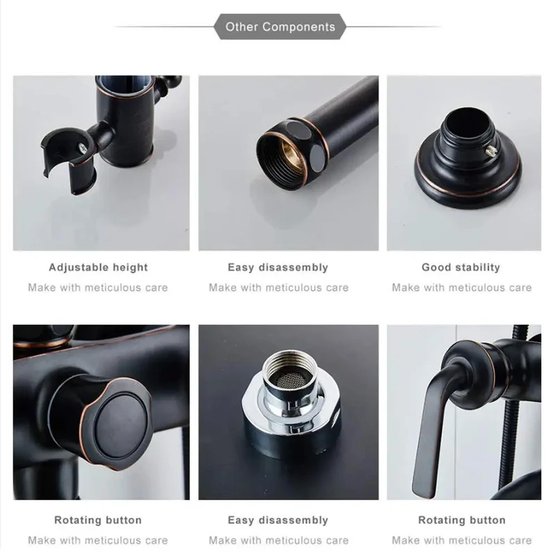 Slick Wall Mounted Shower System With Premium Chrome Finish Single Handle Faucet Bathtub Spout Rain Shower Head Handheld Sprayer Water Saving Bubbler Smooth Hot Cold Control For A Pro Level Massage Experience In Your Daily Routine