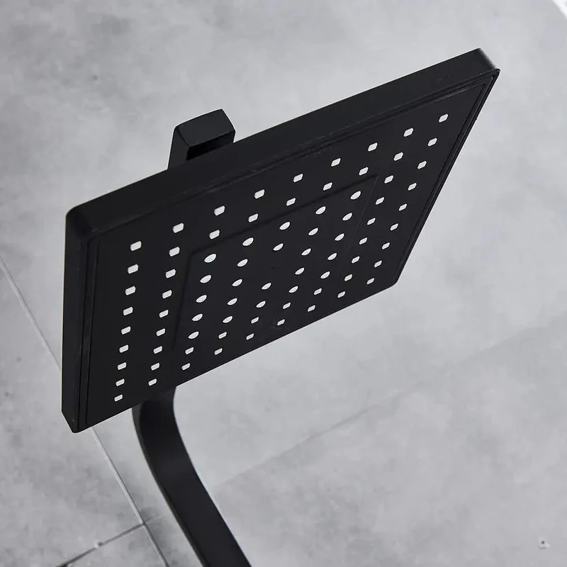 Slick Matte Black Shower System With Single Handle Control And Three Spray Handheld Showerhead For Your Bathroom Upgrade, Includes Rotating Bathtub Faucet To Amp The Vibe And Deliver A Fresh Shower Flow That Hits Different.