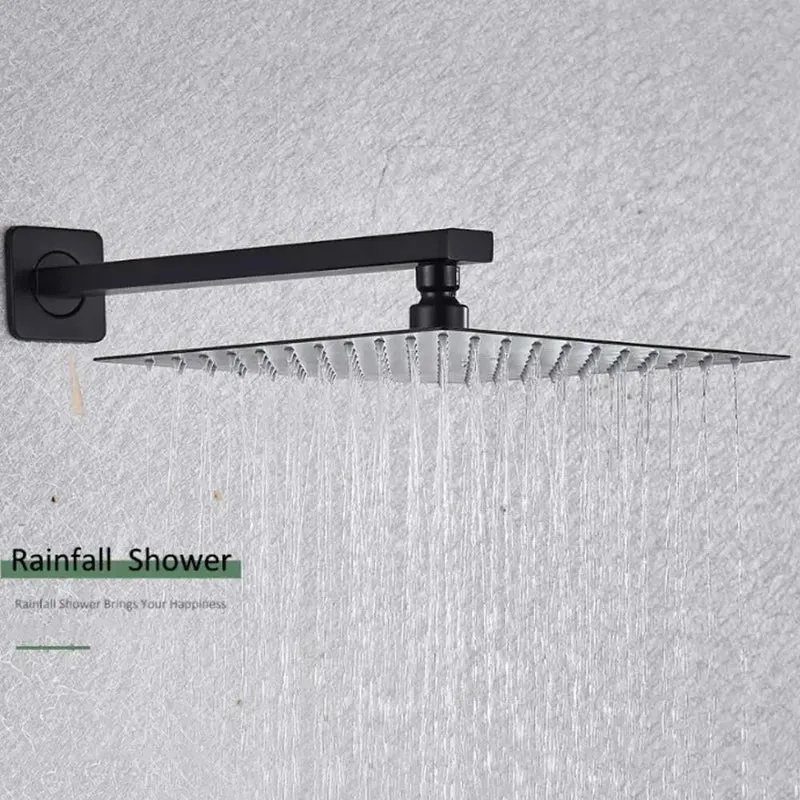 Game Changer Led Digital Display Shower System With Wall Mounted Concealed Faucet And Matte Black Shower Combo Featuring Heavy Duty Rain Head And Handheld Tub Spout For Your Dream Bath Upgrade
