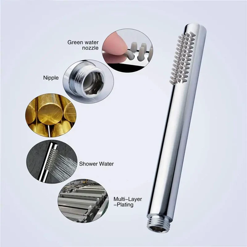 Ultra Sick Chrome Thermostatic Shower System Wall Mounted Brass Faucet Featuring 12 Inch Rain Shower Head Smooth Handle Handheld Sprayer For Total Bath Upgrade Safe Temp Lock Balance Hot Cold Water Daily Chill