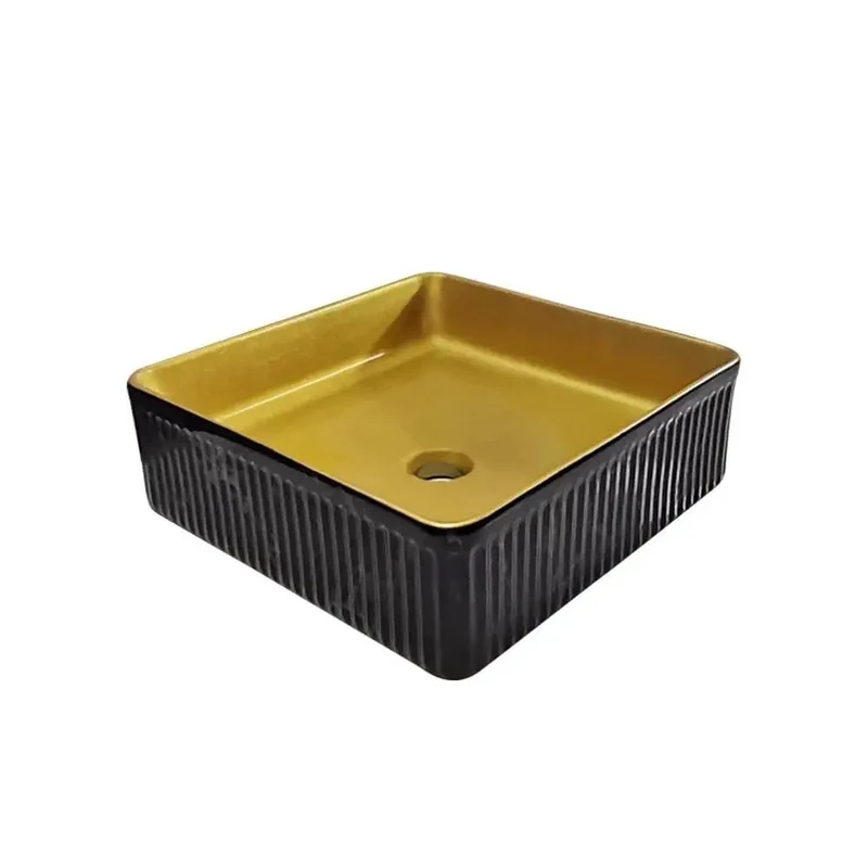 Elegant Square Ceramic Vessel Sink Adds Major Class To Your Home Or Hotel Vanity Setup Cleanable Countertop Basin With Sleek Curves For Modern Bathroom Vibes Upgrade Your Daily Wash Routine With This Slick Art Design