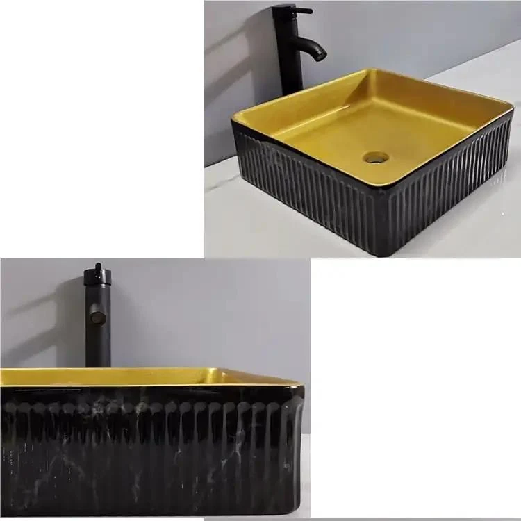 Elegant Square Ceramic Vessel Sink Adds Major Class To Your Home Or Hotel Vanity Setup Cleanable Countertop Basin With Sleek Curves For Modern Bathroom Vibes Upgrade Your Daily Wash Routine With This Slick Art Design