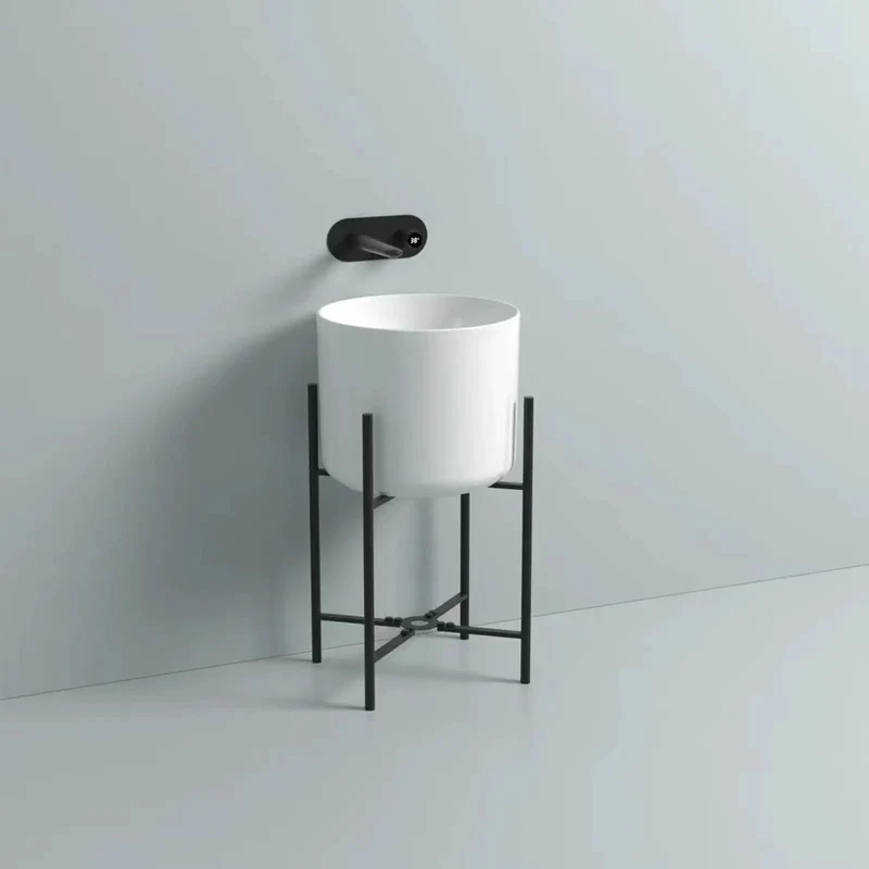 Slick White Ceramic Vessel Sink For Countertop Or Wall Mount Bathroom Basin High Gloss Porcelain Heavy Duty Finish Easy Peasy Setup Fresh Round Bath Spa Vibe Top Shelf Vanity Bowl Modern Refresh