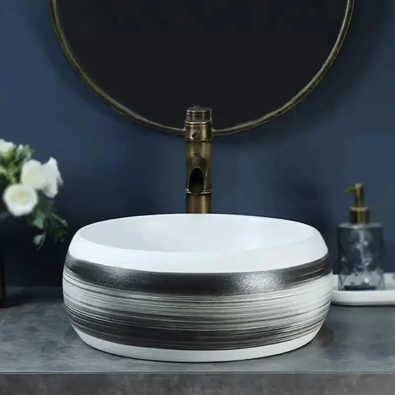 Real Deal Ceramic Bathroom Sink Vessel Countertop Basin With A Slick Smooth Surface That Wipes Clean In No Time Build Tough For Any Indoor Or Outdoor Bathroom Renovation Project