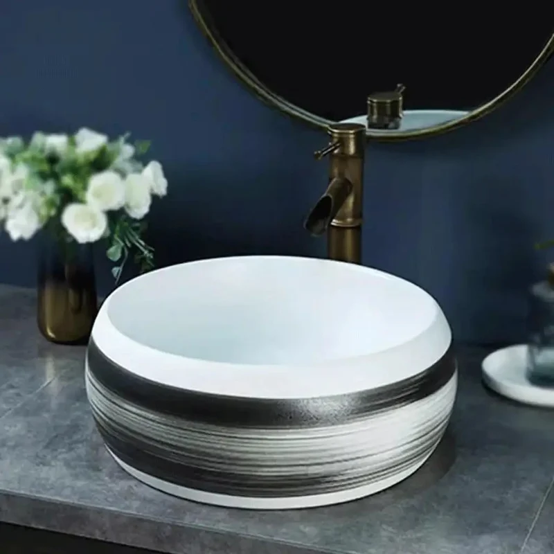 Real Deal Ceramic Bathroom Sink Vessel Countertop Basin With A Slick Smooth Surface That Wipes Clean In No Time Build Tough For Any Indoor Or Outdoor Bathroom Renovation Project