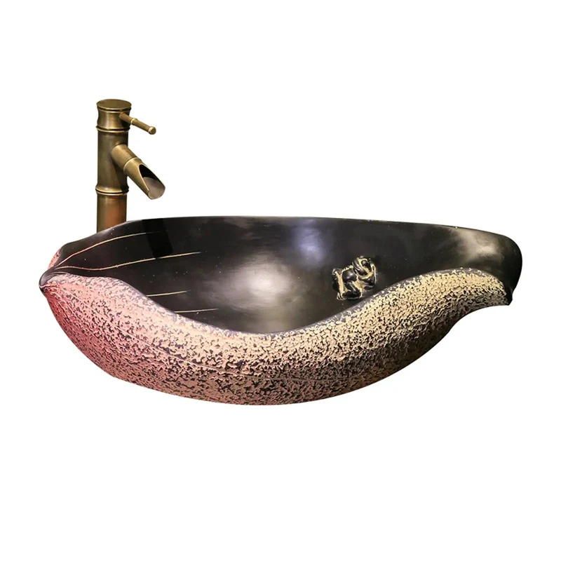 Heavy Duty Rock Resin Vessel Sink For Above Counter Bathroom Vanities Includes Faucet Frosted Pink Glaze Zero Fuss Cleanup Built Tight And Made To Ride Through Any Daily Grind Or Hotel Setup