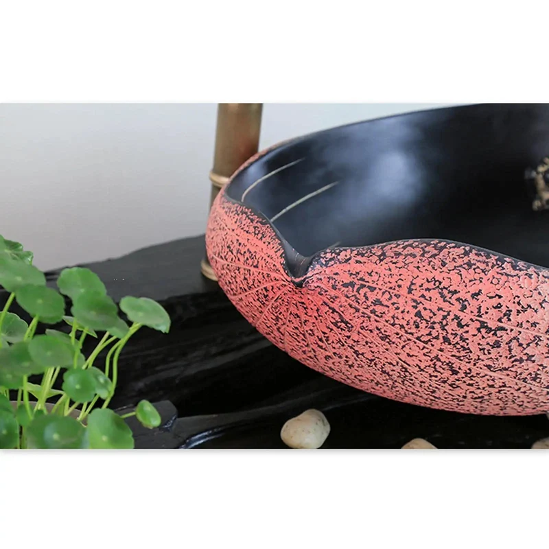 Heavy Duty Rock Resin Vessel Sink For Above Counter Bathroom Vanities Includes Faucet Frosted Pink Glaze Zero Fuss Cleanup Built Tight And Made To Ride Through Any Daily Grind Or Hotel Setup