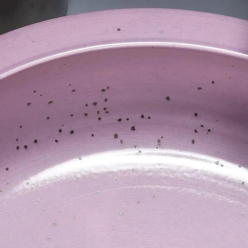 Killer 41 Cm Round Artistic Vessel Sink In Sweet Pink Ceramic Countertop Basin For Bathroom Vanity Above Counter Decor Lavatory Bowl Showroom Grade Smooth Finish