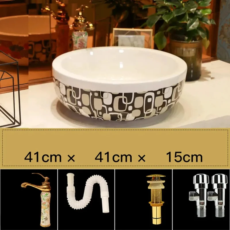 Heavy Duty Round Ceramic Vessel Sink For Modern Bathroom Countertop Slick Porcelain Lavatory Basin No Hassle Above Counter Vanity Bowl Top Shelf Setup With Dope Finish And Clean Lines
