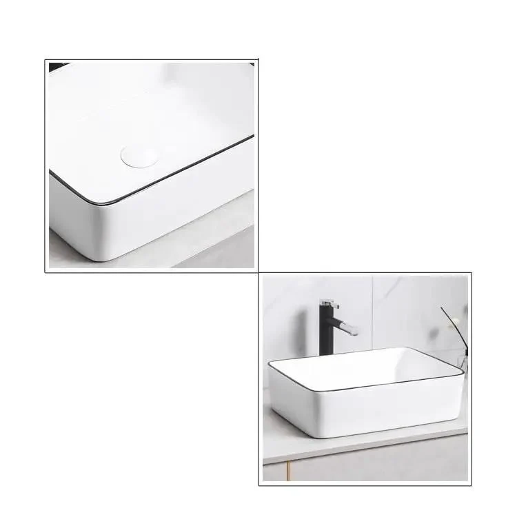 Top Shelf Ceramic Vessel Sink For Luxe Bathrooms Square Countertop Wash Basin Offering Killer Style And Big Time Durability Daily Perfect For Any Snazzy Home Renovation Featuring High Gloss Finish