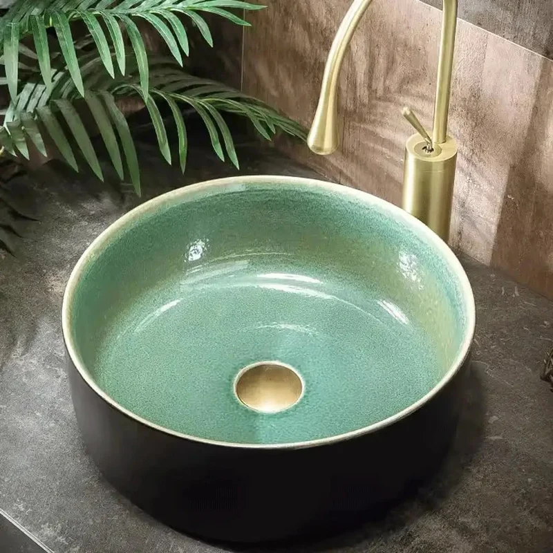 Super Sleek Ceramic Bathroom Sink Retro Above Counter Design Drop In Wash Basin Fits Tight Spaces Like A Charm Zero Fuss Setup Real Game Changer For Modern Homes