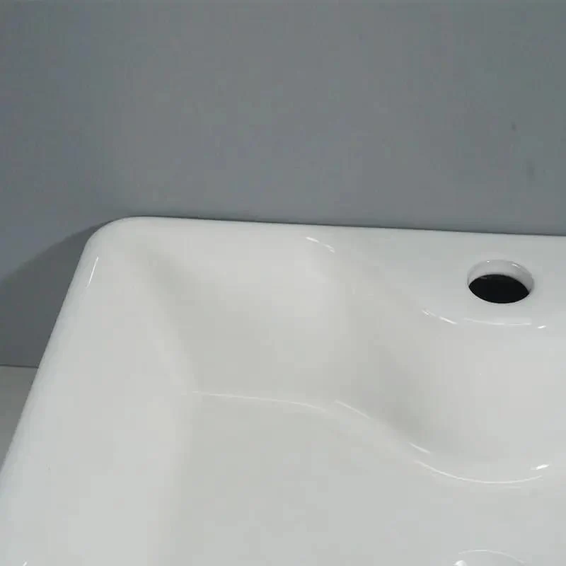 Square Ceramic Vessel Sink For Bathroom And Kitchen Tabletop With An Easy Clean Surface So Cleaning Up Is A Breeze Super Sleek Modern Washbasin Stands Strong Against Stains While Boosting Your Decor