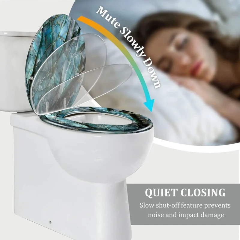 Heavy Duty Elongated Toilet Seat For Bathroom Built Tough With Smooth Padding And Foolproof Adjustable Mounting Hardware For No Fuss Upgrades On Standard American Models