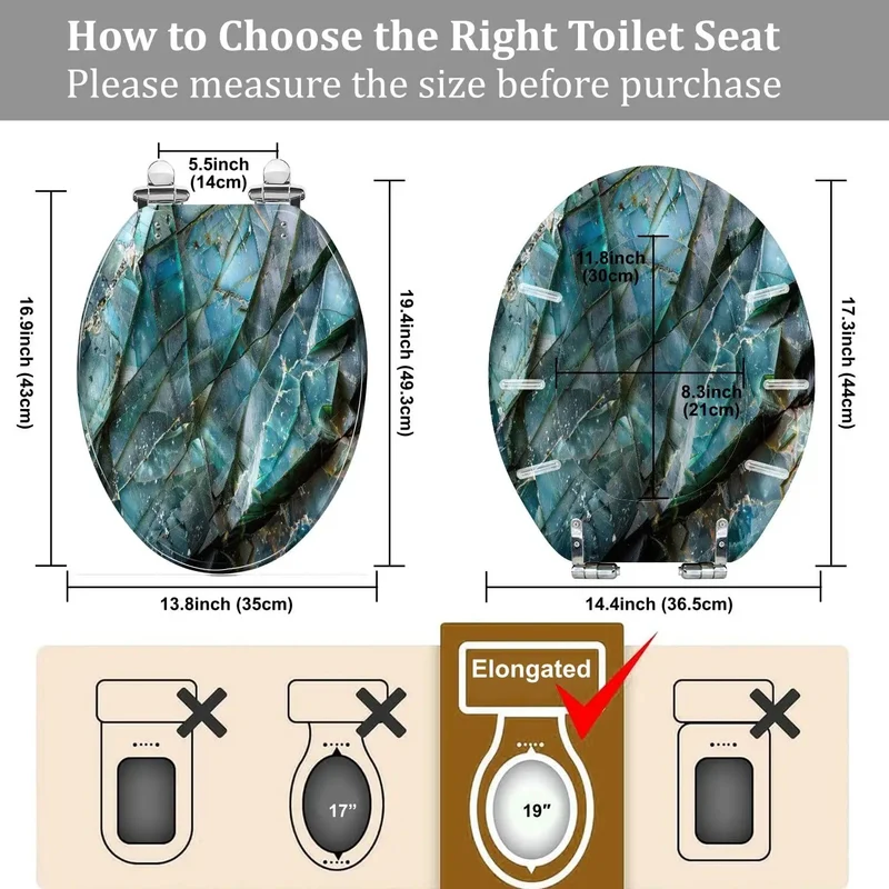 Heavy Duty Elongated Toilet Seat For Bathroom Built Tough With Smooth Padding And Foolproof Adjustable Mounting Hardware For No Fuss Upgrades On Standard American Models