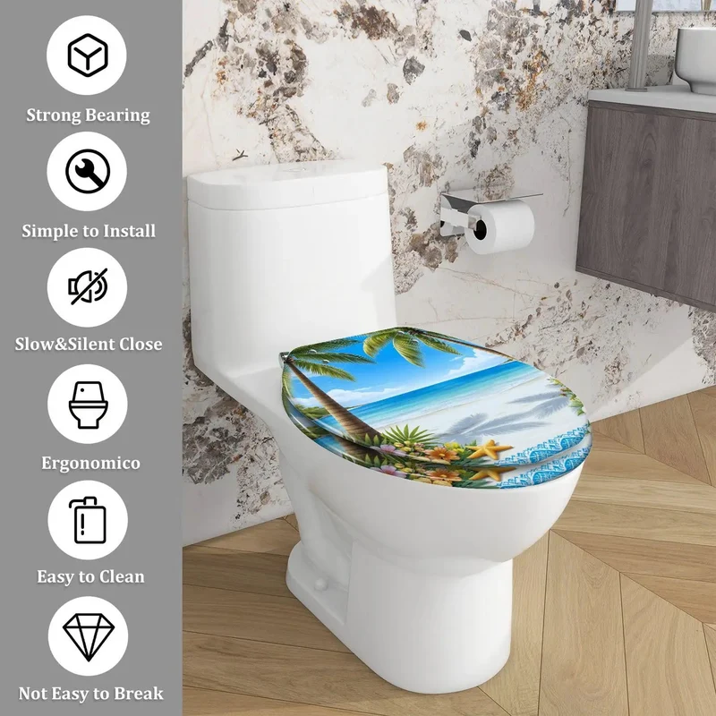 Heavy Duty Elongated Toilet Seat Featuring Smooth Slow Close Lids And Quick Release Brackets For Straight Forward Bathroom Swaps And Rock Solid American Standard Compatibility