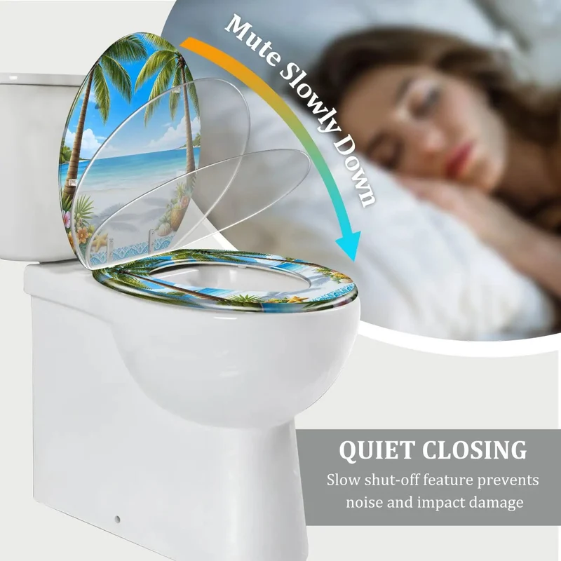 Heavy Duty Elongated Toilet Seat Featuring Smooth Slow Close Lids And Quick Release Brackets For Straight Forward Bathroom Swaps And Rock Solid American Standard Compatibility