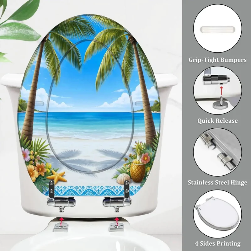 Heavy Duty Elongated Toilet Seat Featuring Smooth Slow Close Lids And Quick Release Brackets For Straight Forward Bathroom Swaps And Rock Solid American Standard Compatibility