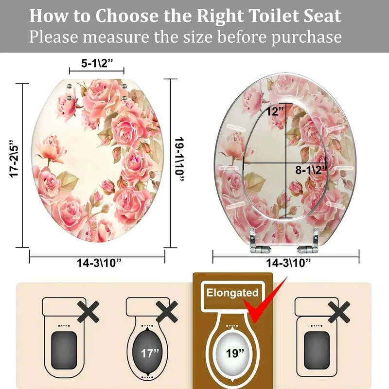 Top Shelf Elongated Resin Toilet Seat With Fully Adjustable Hinges And Universal Skirter Compatible Hardware For Plug And Play Bathroom Decor Refresh