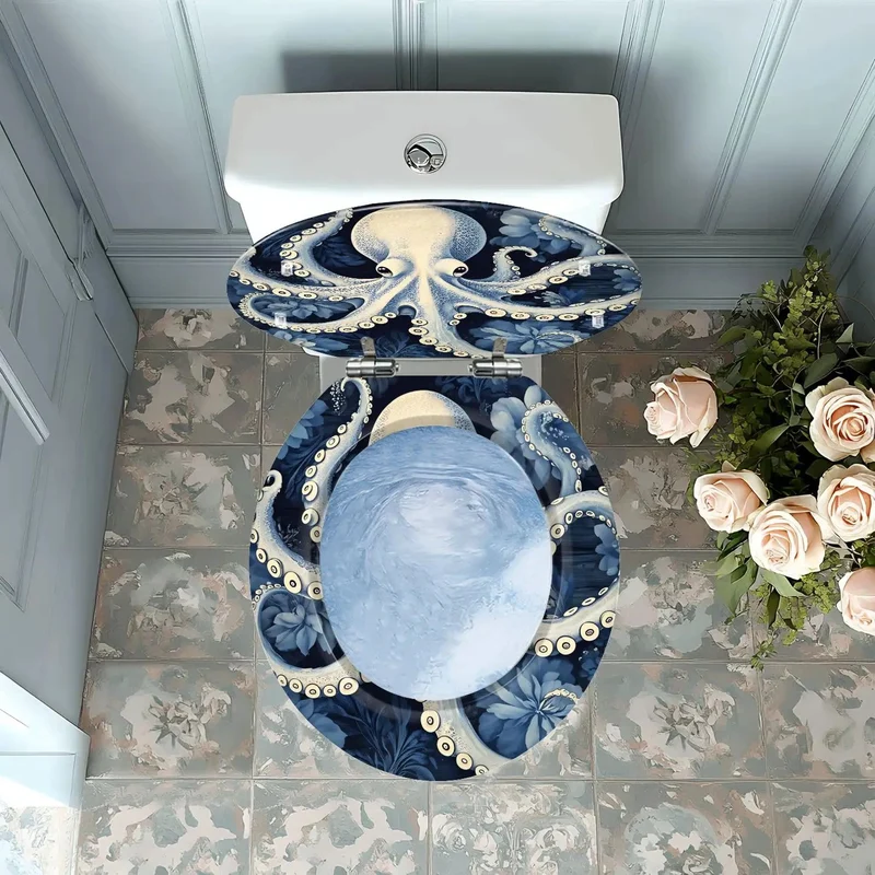 No Sweat Heavy Duty Round Resin Toilet Seat For Bathroom With Adjustable Four To Seven Inch Bolt Hole Spacing Universal Fit Quick Snap Install Smooth Durable Finish